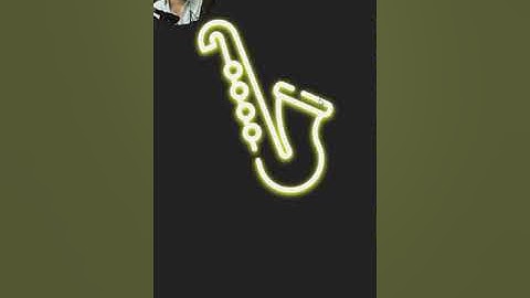 Blinking Saxophone SVG Animation