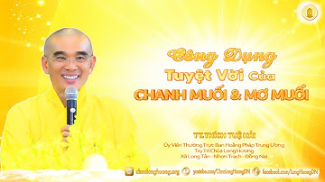 Công Dụng Tuyệt Vời Của Chanh Muối & Mơ Muối  -  TT.  Thích Tuệ Hải  -  Chùa Long Hương