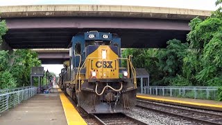 The CSX "Ex. Clinchfield" SD40-3 Leads Rock Runner