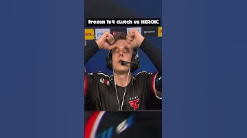frozen 1v4 clutch vs HEROIC  #cs2clips #cs2moments #csgomoments #csgo #counterstrike #cs2