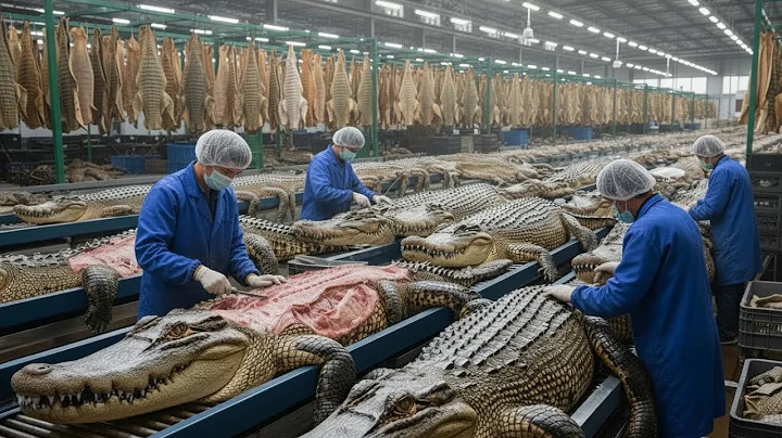 Inside the Crocodile Leather Factory–How Crocodile Skin Becomes Luxury Bags & Shoes|Complete Process