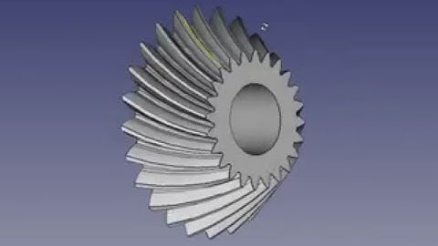 FreeCAD - Spiral bevel gear | tutorial #2