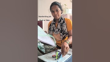 Handwriting part time job real or fake #work from home #shortvideo #real or fake 🤥🫠 #homejobs #scam