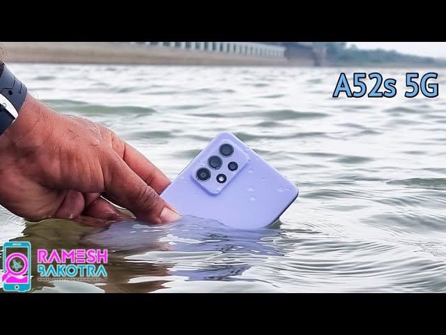 Samsung Galaxy A52s 5G Water Test | IP67 Rating
