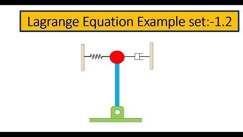 21.3 Lagrange equation solution of Inverted pendulum