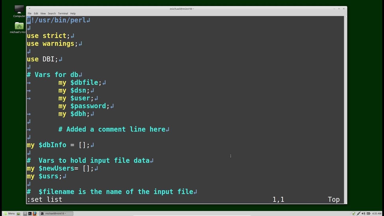 Vim 20 tab indent pt1 change tab character youtube