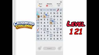 Crossword Challenge Level 121 Walkthrough