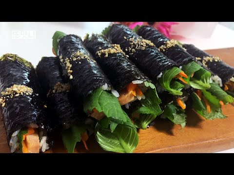 [꼬마김밥] 간단한데 맛있어도 너무 맛있는 마약김밥 rice roll, gimbap
