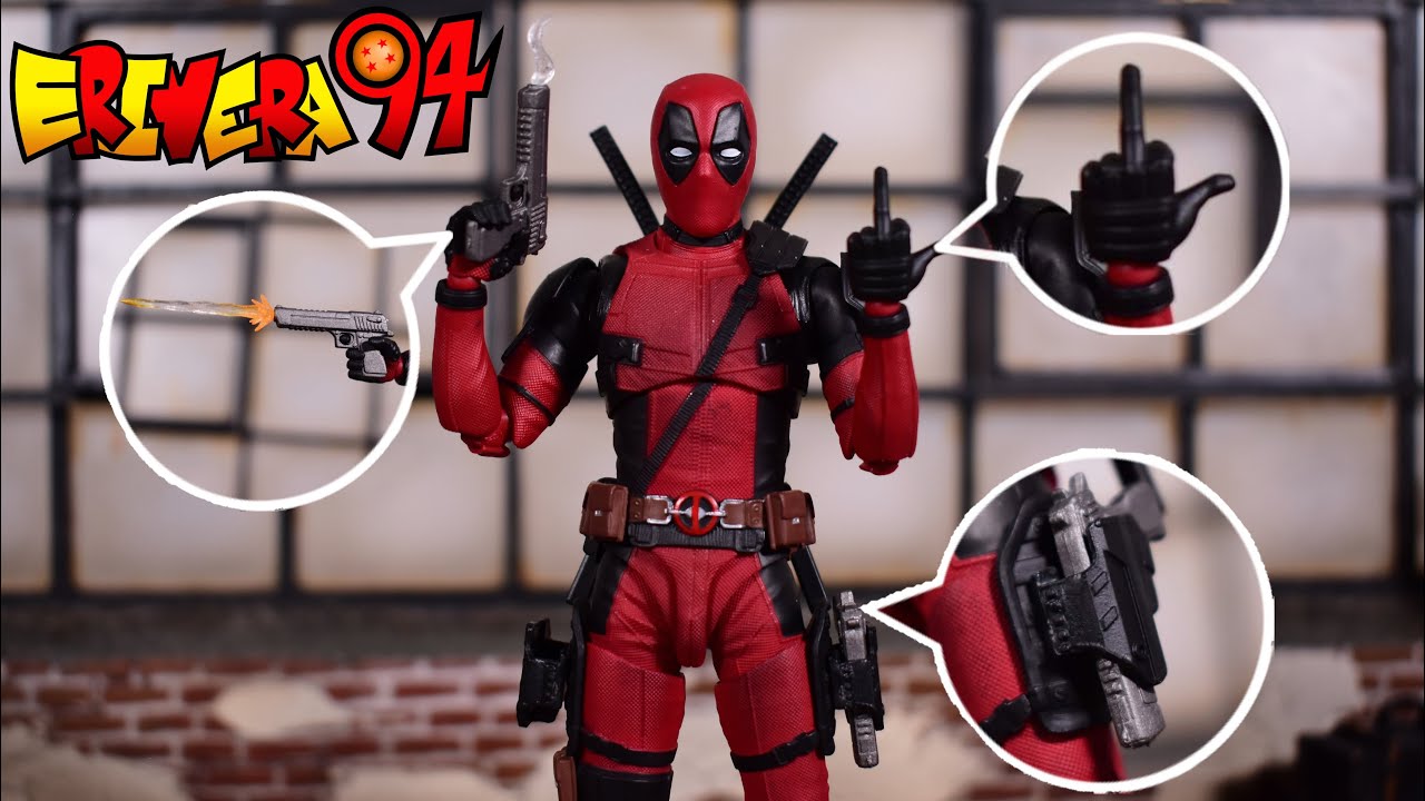 SH Figuarts Deadpool Figure with Takara Tony Maximum Effort Weapons  Accessories Set Review 