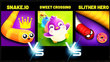 Snake.io Vs Sweet Crossing: Vs Slither Hero.io - Game Comparison