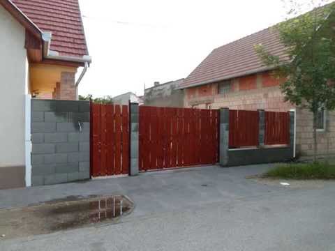 kerítés építés, guruló kapu készítése kőműves Budapest 70-285-93-93 ...