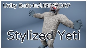 Unity 3D Asset - Stylized Yeti Monster - Demo Video [Built-In✔/URP✔/HDRP✔]