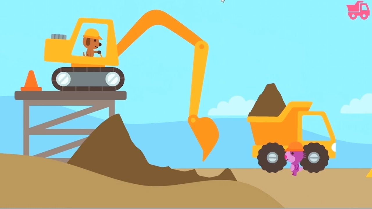 เกมส์ รถแม็คโคร ก่อสร้าง Sago Mini Trucks and Diggers