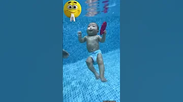 Amazing Cute Baby Swimming Babyswimming 