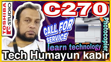 How to solve Toshiba e-Studio error code CALL FOR SERVICE C270 contents 2006 2306 #toshiba e-STUDIO
