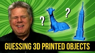 Blind Man Guessing 3D Printed Objects of Oversized Things