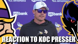 Reaction to Kevin O'Connell's Ravens Joint Practice Press Conference