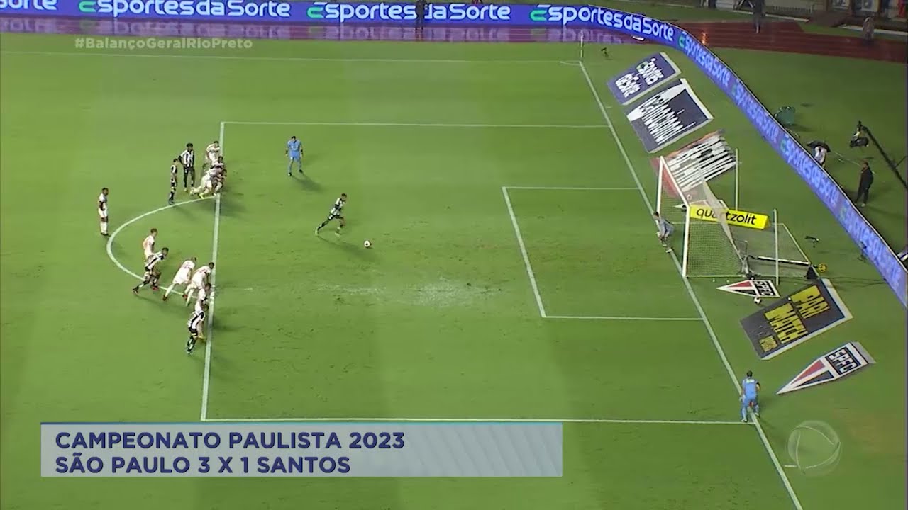 São Paulo vence o Santos em jogo do Paulistão 2023 YouTube