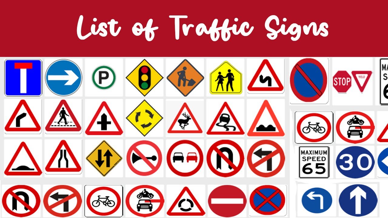 street signs and their meanings