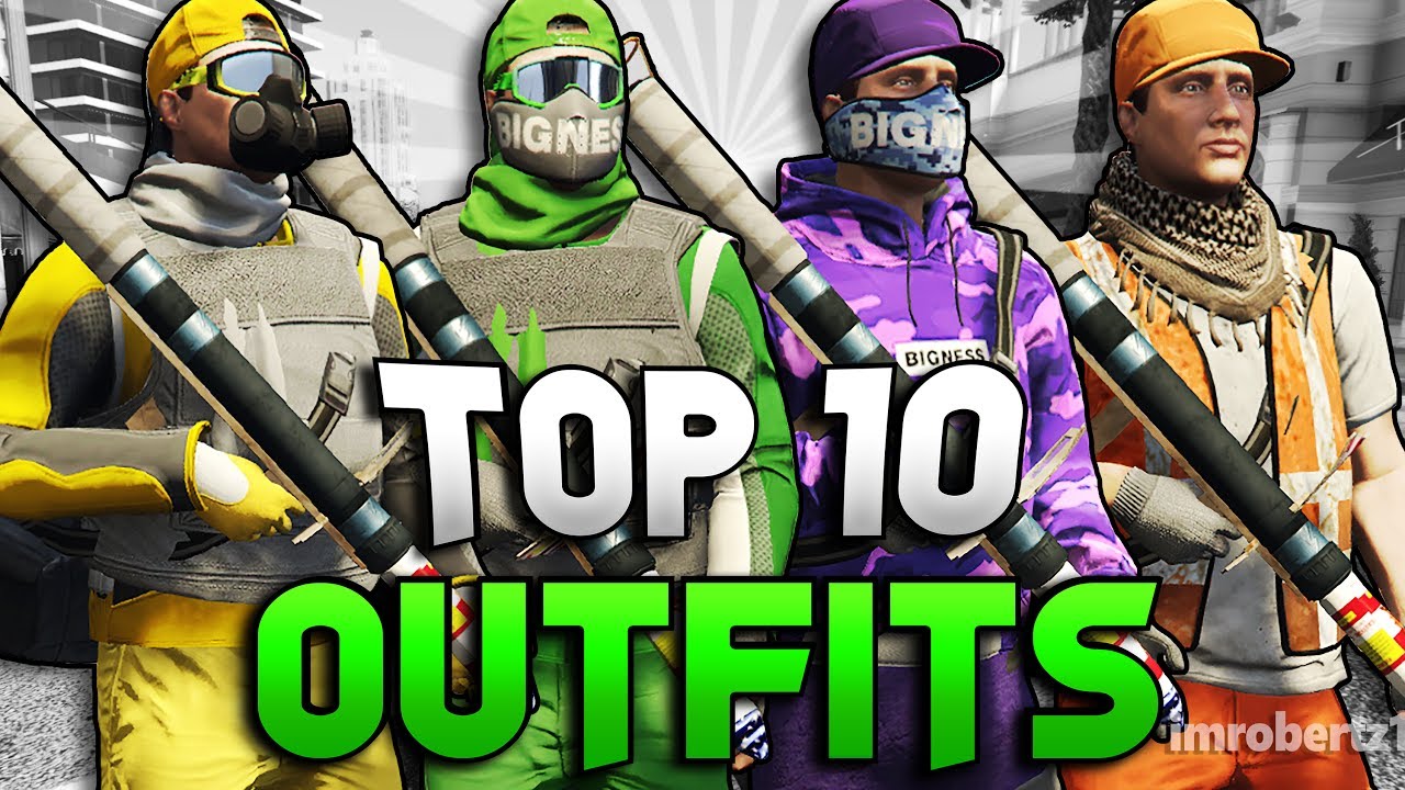 GTA 5 ONLINE MODDED OUTFITS TOP 10 Run and Gun Tryhard Clothing