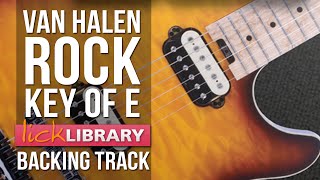 Hard Rock Backing Track | Van Halen Style | Key Of E Licklibrary chords