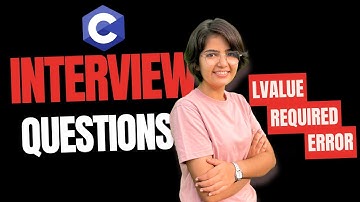 6. LValue required error occur  C Programming #interviewquestions