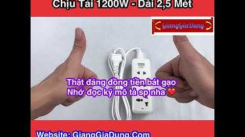Ổ Cắm Điện 3 Cổng 3C1 Chịu Tải 1200W SOPOKA - Dài 2.5 Mét