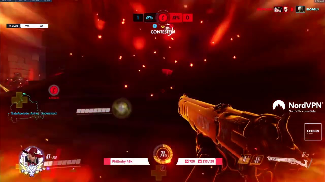 GALE TOP 500 ASHE GAMEPLAY! [ OVERWATCH SEASON 25 ]