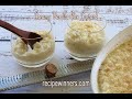 Creamy vanilla rice custard