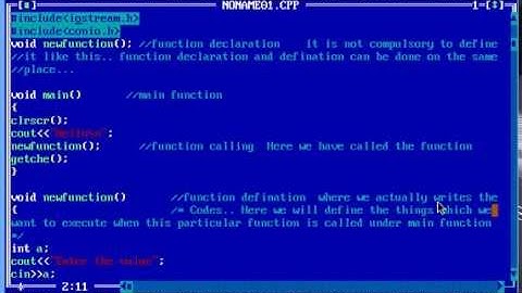 C/C++ Programming for beginners in turbo C++ Tutorial-8: User defined functions in C++