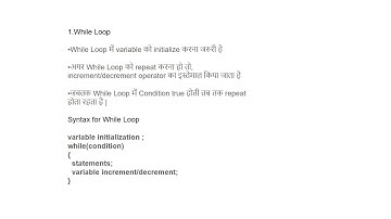 While, Do While and For Loop in C EE208 by Bharat Goklani GPC Ajmer