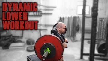 Dynamic Lower Body Workout (Conjugate Method/Westside Barbell Workout Vlog)