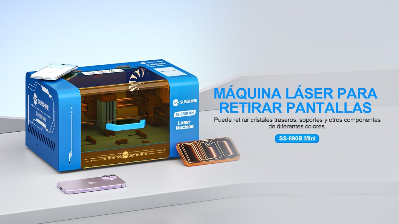 SUNSHINE SS-890B MINI Máquina láser para retirar pantallas