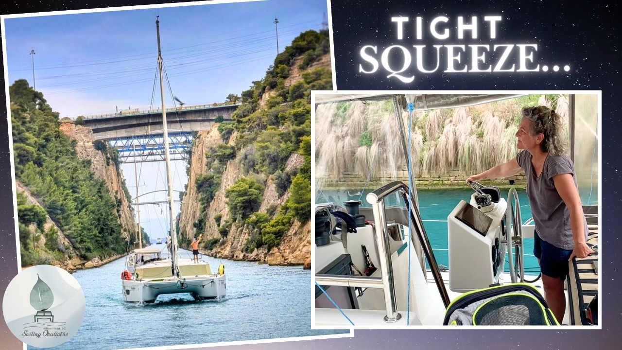 We Sailed the Corinth Canal ⛵️ While People Bungee Jumped Above Us 😳