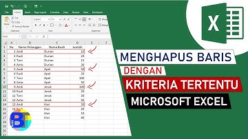 Cara Menghapus Baris dengan Kriteria Tertentu di Excel | Belajar Excel
