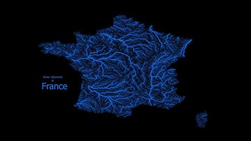 River network map in ArcGIS Pro