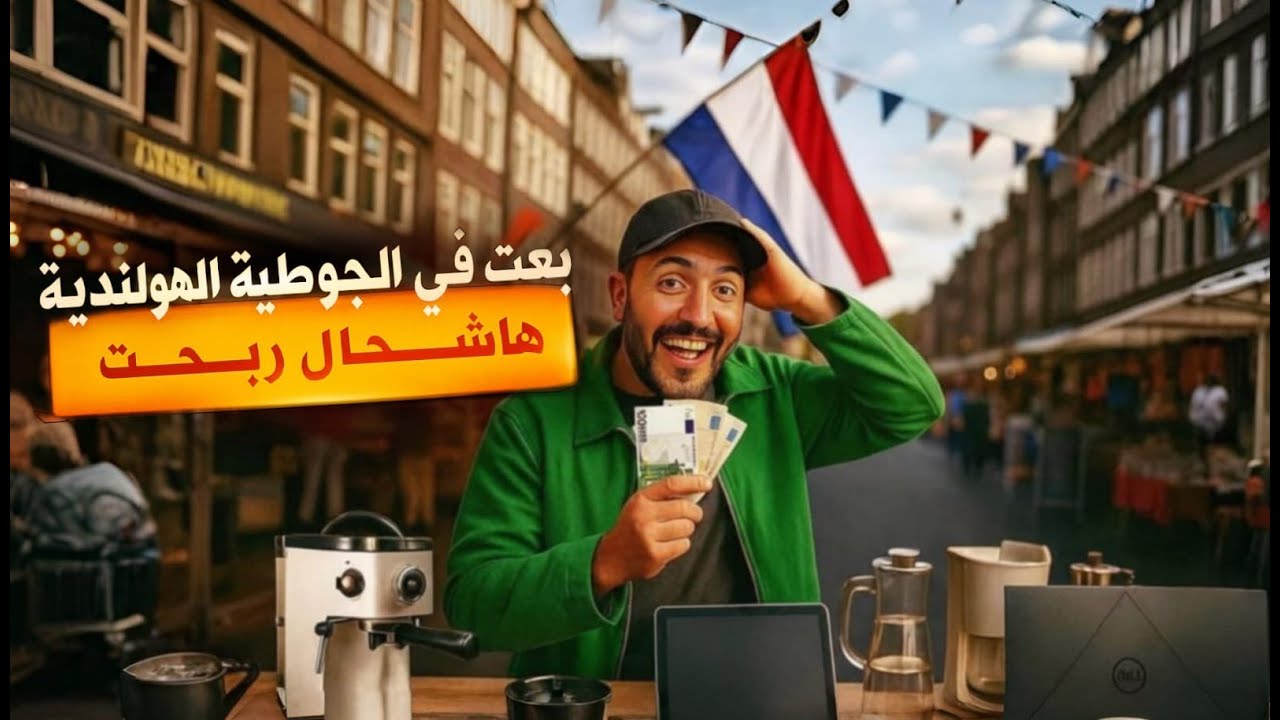 أول نهار نفرش فالجوطية فهولندا… ما توقعتش نبيع هادشي كامل! 💰🇳🇱