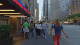 3D VR 180, New York City,  Manhattan, 6th Ave, 50th to 49th, left side walking tour