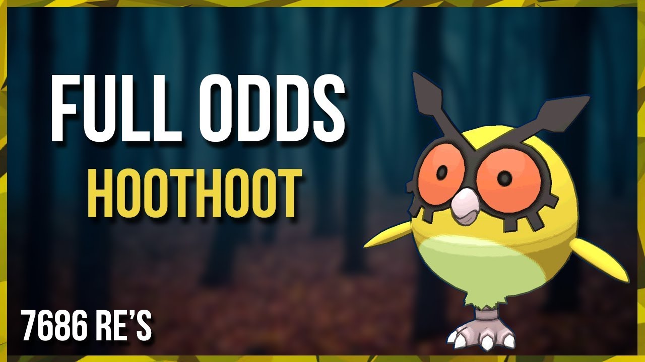 Live Full Odds Hoothoot In Pokemon SoulSIlver - 7686 Random Encounters!