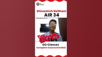 Shivashish Naithani AIR34 Topped GATE CSE 2023. #gate2023 #gatecse