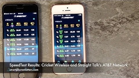 SpeedTest Results: Cricket Wireless and Straight Talk