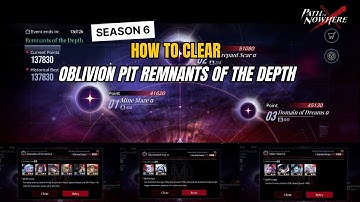 Path To Nowhere - Oblivion Pit Season 6 | Remnants Of The Depth | Guide