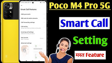 Poco M4 Pro 5G smart call setting / how to enable smart call poco m4 pro smart call feature