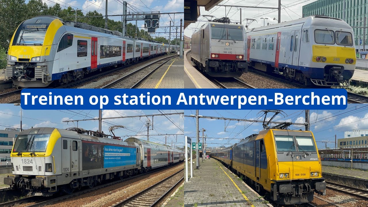 Treinen op station Antwerpen-Berchem - 17 augustus 2024