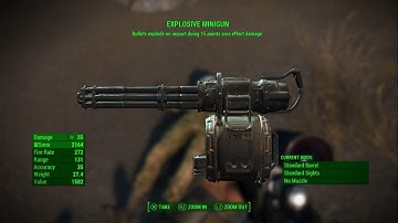 [Fallout 4] Legendary Gunner with Explosive Minigun