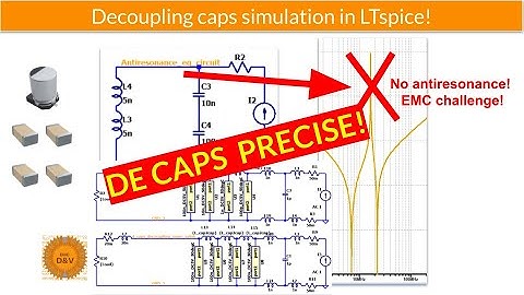 Decoupling capacitors design in LTspice! EMC challenge!