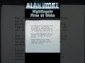 Alan Wake Episode 2 - Nightingale Fires at Wake #alanwake #episodes #shorts