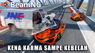 Ngeri! Tabrakan Brutal, Mobil Susah Dikendalikan & Bikin Banyak Kecelakaan - BeamNG Drive Indonesia