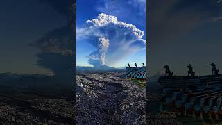 Wonderful Moments When A Volcano Erupts  #Scenery #Tourism #Shorts