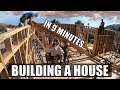 Construire une maison en 9 minutes  un timelapse de construction